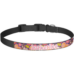 Birds & Hearts Dog Collar - Large (Personalized)