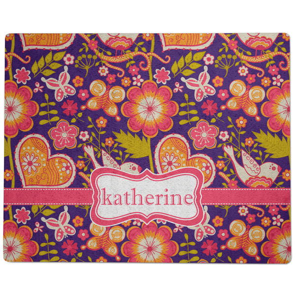 Birds & Hearts Dog Food Mat - Large without Bowls