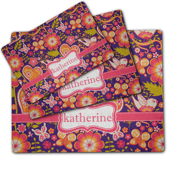 Birds & Hearts Dog Food Mat - MAIN (sm, med, lrg)