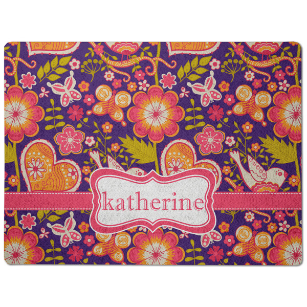 Birds & Hearts Dog Food Mat - Medium without bowls