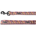 Birds & Hearts Dog Leash - 6 ft (Personalized)