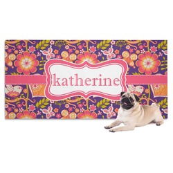 Birds & Hearts Dog Towel (Personalized)