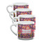 Birds & Hearts Double Shot Espresso Mugs - Set of 4 Front