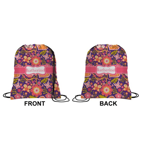 Birds & Hearts Drawstring Backpack