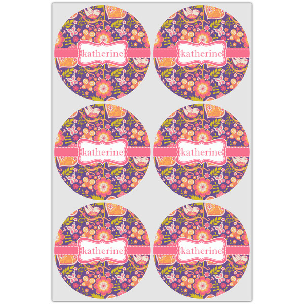 Birds & Hearts Drink Topper - Large - Set of 6
