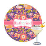 Birds & Hearts Printed Drink Topper - 3.25" (Personalized)