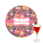 Birds & Hearts Printed Drink Topper -  2.5" (Personalized)