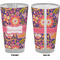 Birds & Hearts Pint Glass - Full Color - Front & Back Views