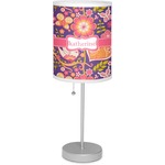 Birds & Hearts 7" Drum Lamp with Shade Linen (Personalized)