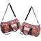 Birds & Hearts Duffle bag large front and back sides