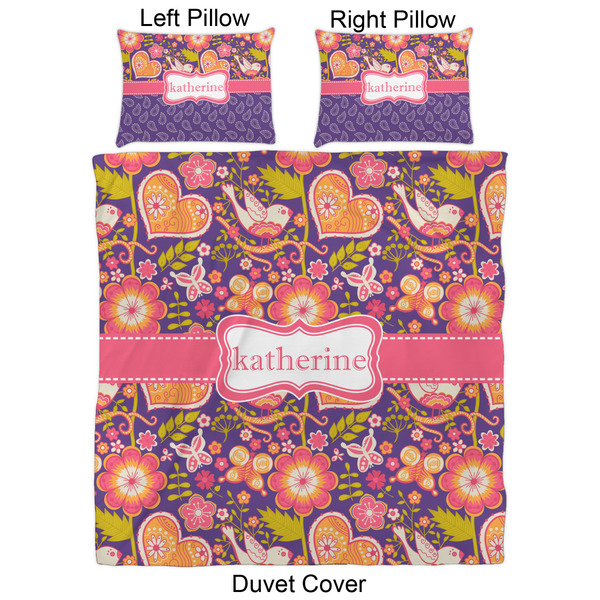 Birds & Hearts Duvet Cover Set - Queen - Approval