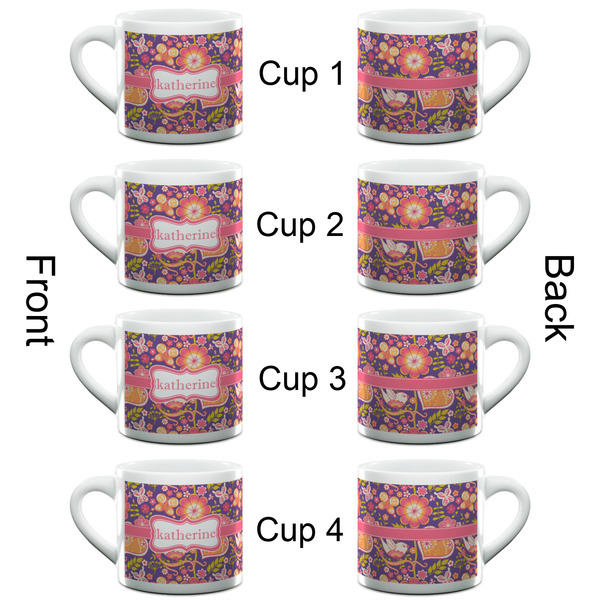 Birds & Hearts Espresso Cup - 6oz (Double Shot Set of 4) APPROVAL