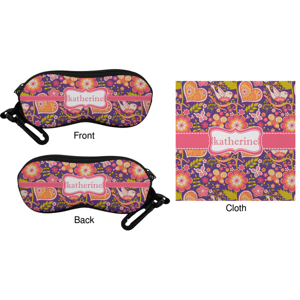 Birds & Hearts Eyeglass Case & Cloth (Approval)