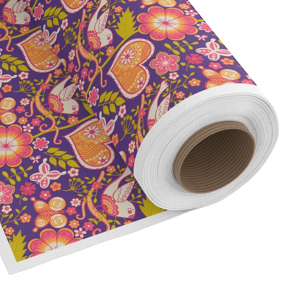 Custom Birds & Hearts Fabric by the Yard