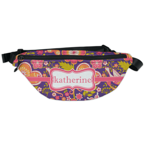 Custom Birds & Hearts Fanny Pack - Classic Style (Personalized)