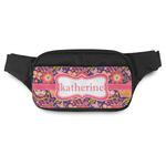Birds & Hearts Fanny Pack - Modern Style (Personalized)