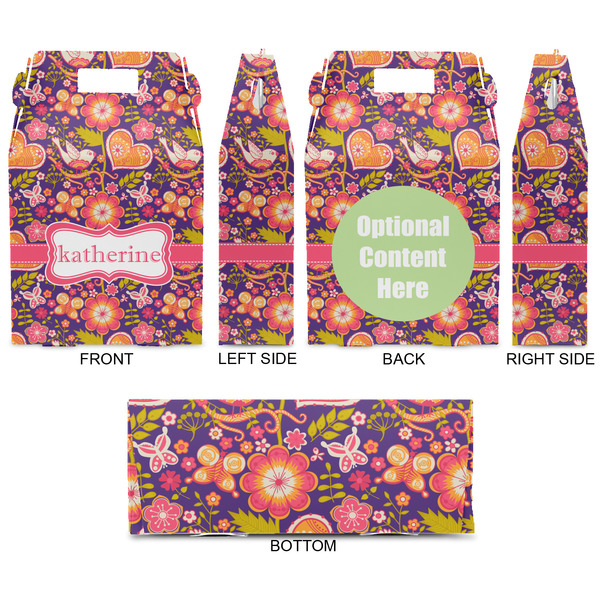 Birds & Hearts Gable Favor Box - Approval