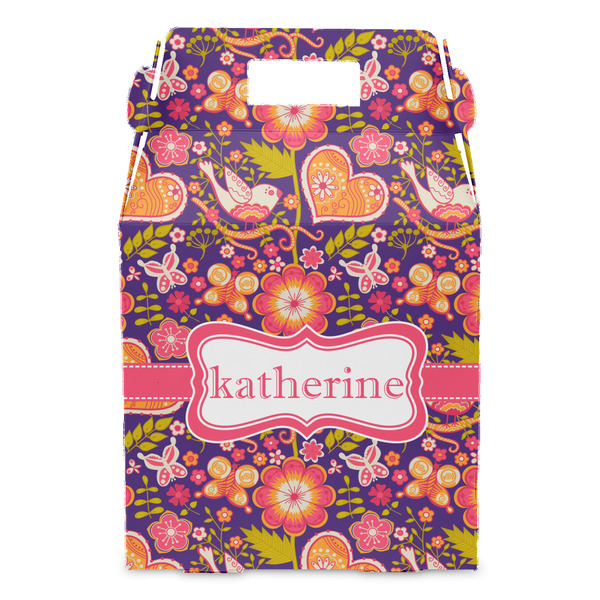 Birds & Hearts Gable Favor Box - Front