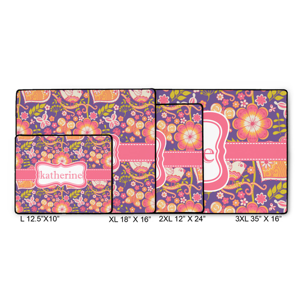 Birds & Hearts Gaming Mats - SIZE CHART