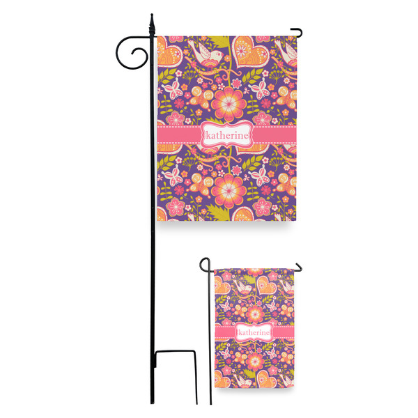 Birds & Hearts Garden Flag - PARENT/MAIN