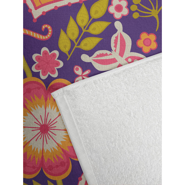 Birds & Hearts Golf Towel - Detail