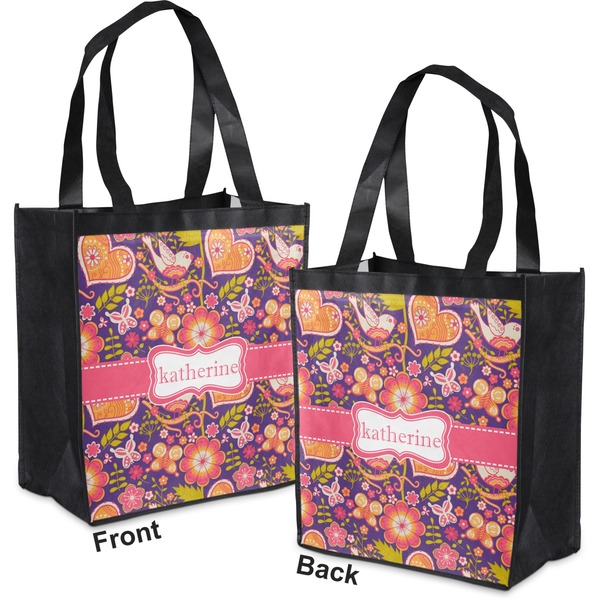 Birds & Hearts Grocery Bag - Apvl