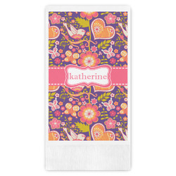 Birds & Hearts Guest Paper Towels - Full Color (Personalized)