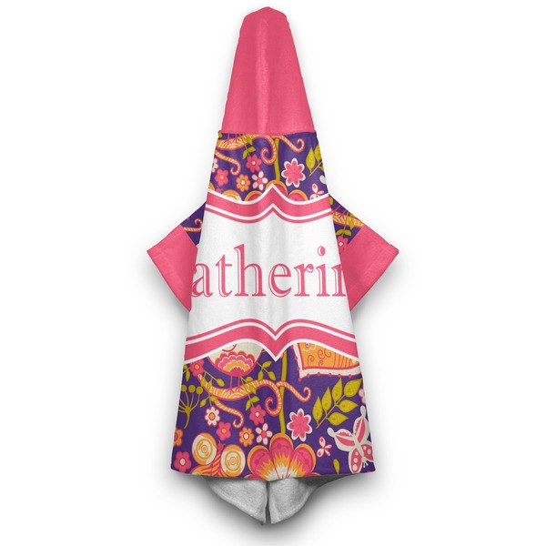 Birds & Hearts Hooded Towel - Hanging