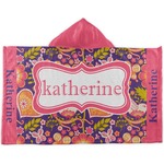 Birds & Hearts Kids Hooded Towel (Personalized)