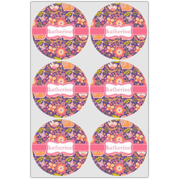 Birds & Hearts Icing Circle - Large - Set of 6