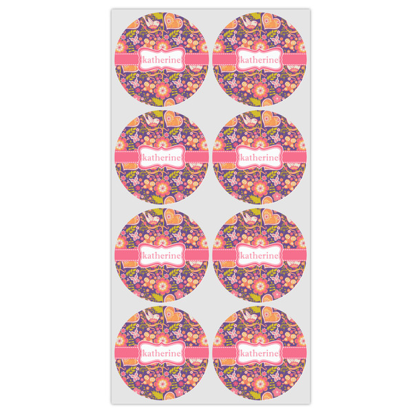 Birds & Hearts Icing Circle - Medium - Set of 8