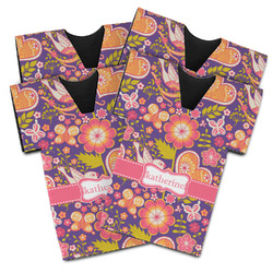 Birds & Hearts Jersey Bottle Cooler - Set of 4 (Personalized)