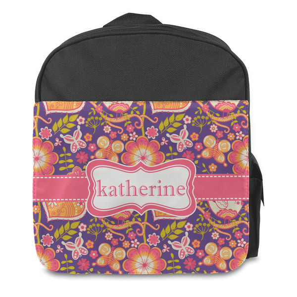 Birds & Hearts Kids Backpack - Front