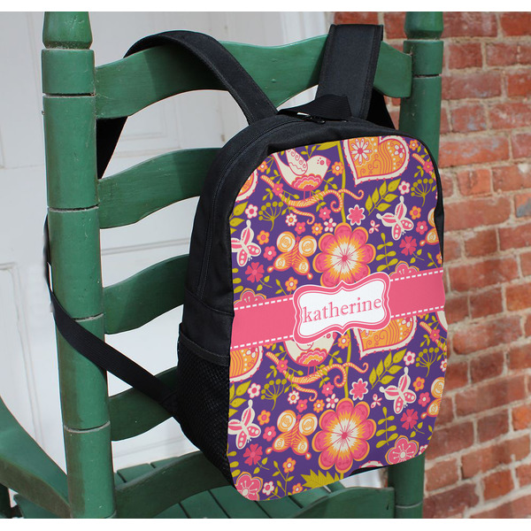 Birds & Hearts Kids Backpack - In Context