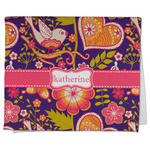 Birds & Hearts Kitchen Towel - Poly Cotton w/ Name or Text