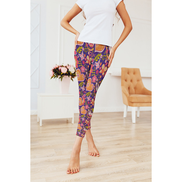 Birds & Hearts Ladies Leggings - LIFESTYLE 2