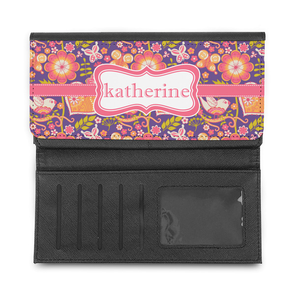 Birds & Hearts Ladies Wallet - Half Way Open