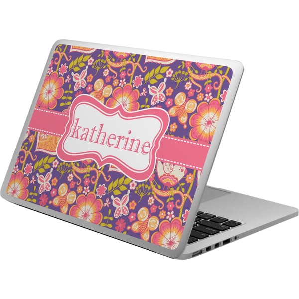 Custom Birds & Hearts Laptop Skin - Custom Sized (Personalized)