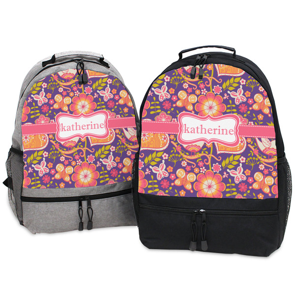 Birds & Hearts Large Backpacks - Both