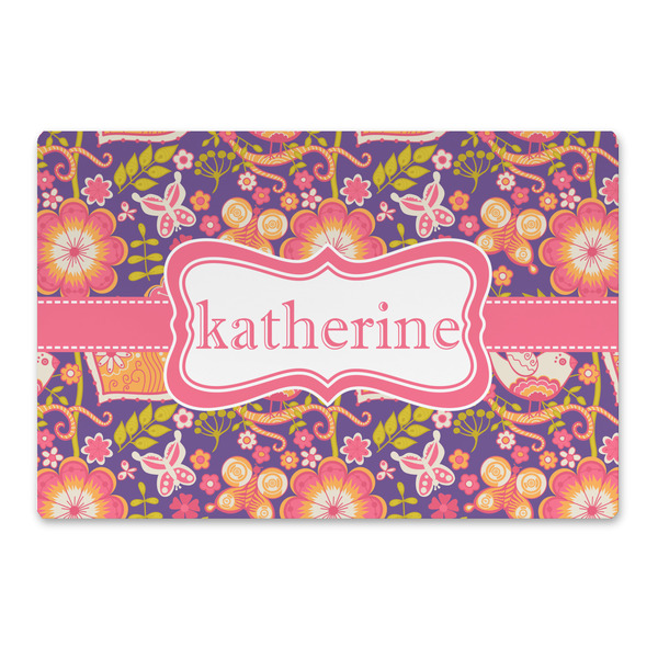 Custom Birds & Hearts Large Rectangle Car Magnet (Personalized)