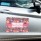 Birds & Hearts Large Rectangle Car Magnets- In Context