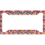 Birds & Hearts License Plate Frame - Style A (Personalized)