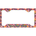 Birds & Hearts License Plate Frame - Style C (Personalized)