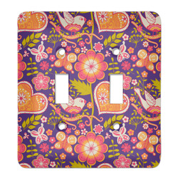 Birds & Hearts Light Switch Cover (2 Toggle Plate)