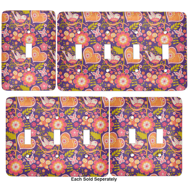 Birds & Hearts Light Switch Covers all sizes