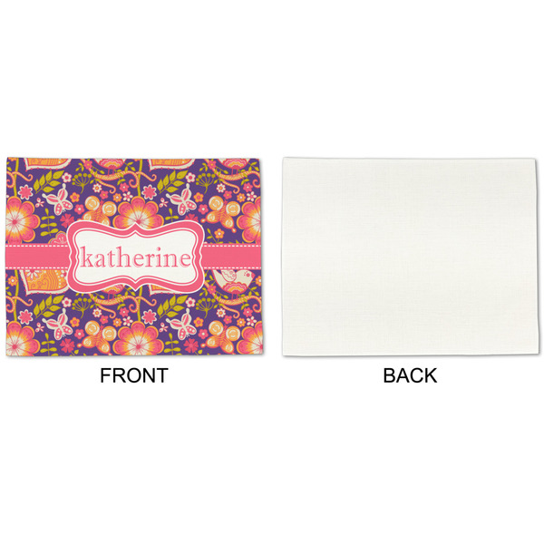 Birds & Hearts Linen Placemat - APPROVAL Single (single sided)