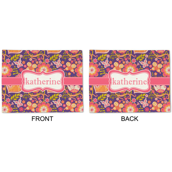 Birds & Hearts Linen Placemat - APPROVAL (double sided)