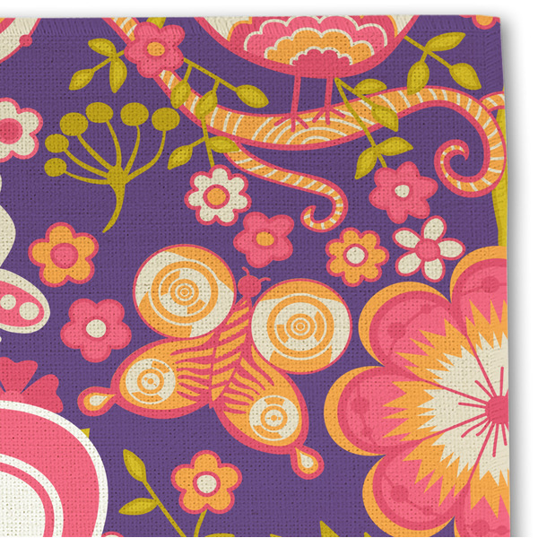 Birds & Hearts Linen Placemat - DETAIL