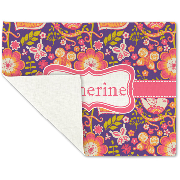 Birds & Hearts Linen Placemat - Folded Corner (single side)
