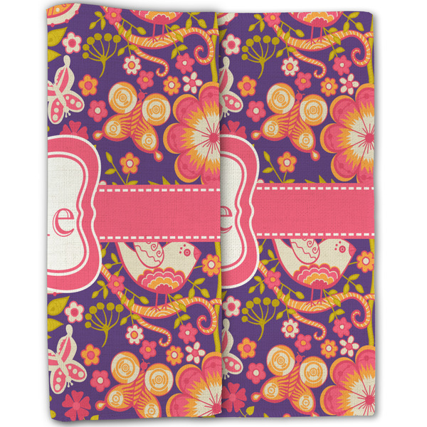 Birds & Hearts Linen Placemat - Folded Half (double sided)